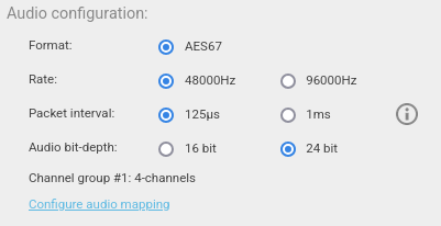 Figure 74: 2110 AUDIO CONFIGURATION