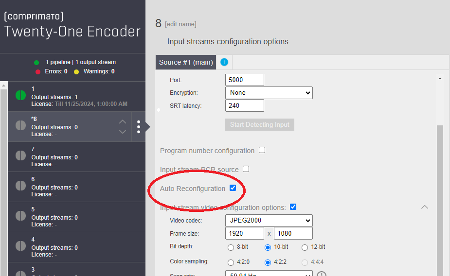 Figure 31: AUTO RECONFIGURATION ENABLING